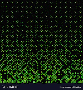 Green geometrical dot pattern background vector image
