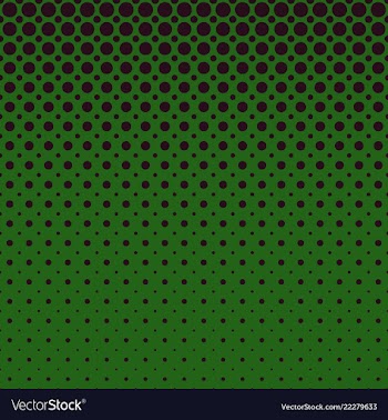 Green geometrical halftone dot pattern background vector image