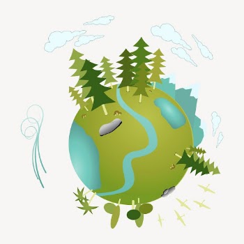 Green globe clipart, environment illustration | Free Vector - rawpixel
