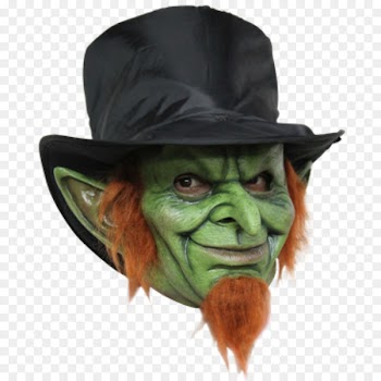 Green Goblin Leprechaun Mask Halloween costume - leprechaun 
