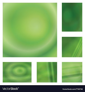 Green gradient abstract background design set vector image