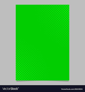Green halftone dot pattern flyer template vector image