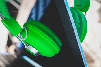 Green Headphones