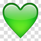 Green heart icon transparent background PNG clipart