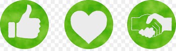green heart leaf symbol logo