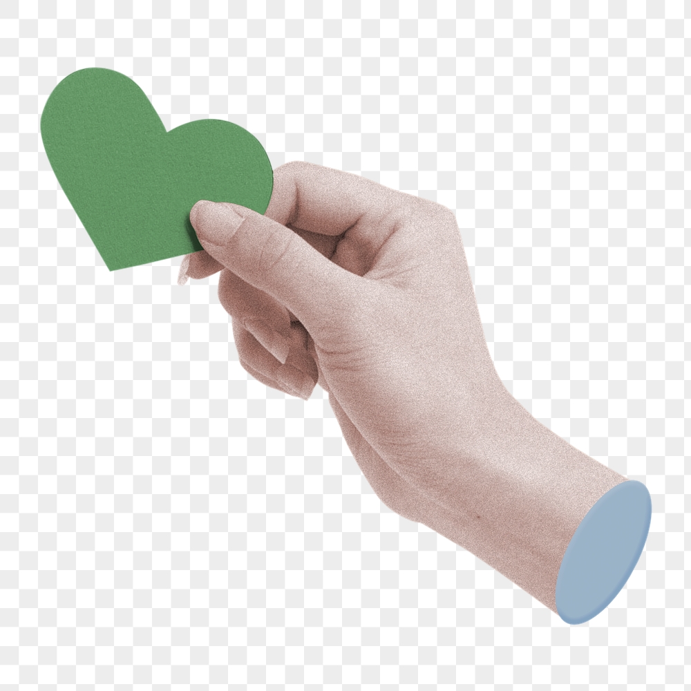 Green heart png sticker, mixed | Free PNG - rawpixel