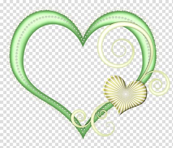 Green Heart transparent background PNG clipart