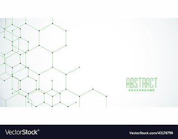 green hexagon abstract background