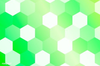 Green hexagon patterned background vector | Free  vector - 2342061