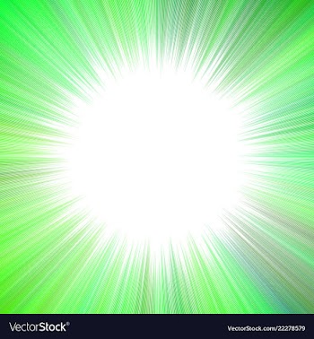 Green hypnotic abstract starburst background vector image