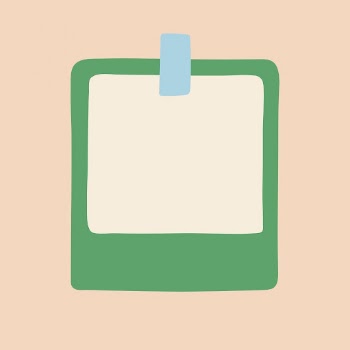 Green instant photo frame, cute | Free PSD - rawpixel