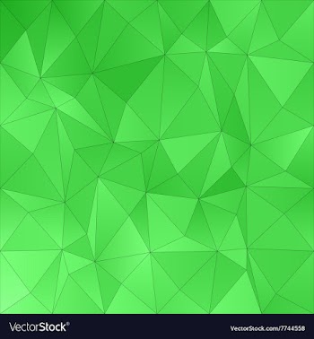 Green irregular triangle pattern background vector image