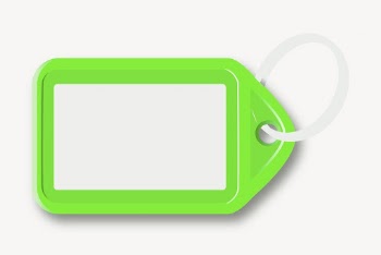 Green key tag clipart, object | Free Vector - rawpixel