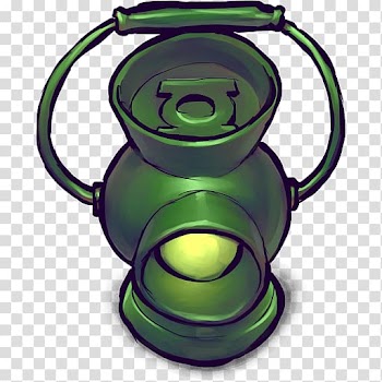 Green lantern logo illustration, kettle headgear, Comics Lantern transparent background PNG clipart