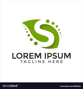 green leaf and s circle template
