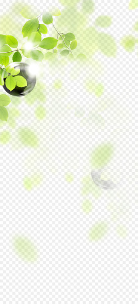 Green Leaf Angle LINE Pattern - Leaves, leaf decoration, Taobao creative, green 