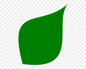 Green Leaf Clip Art At Clker - Green Leaf Shape Png