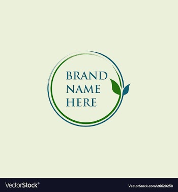 Green leaf logo design vector image