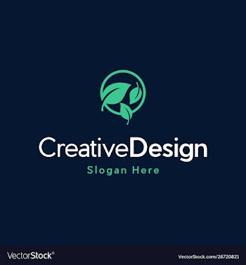Green leaf naturally biology logo vector image
