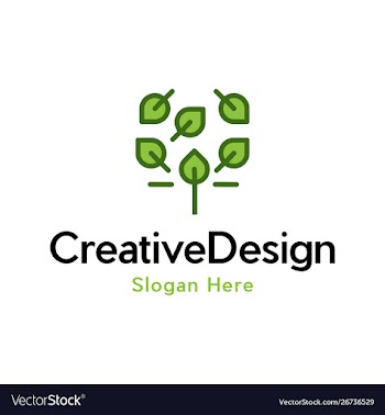 Green leaf naturally creative business logo vector image