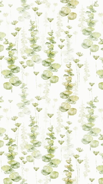 Green leaf phone wallpaper, watercolor | Free Photo Illustration - rawpixel