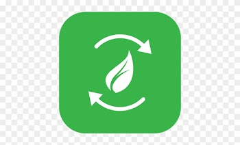Green Leaf Recycle - Circle Green Leaf Png