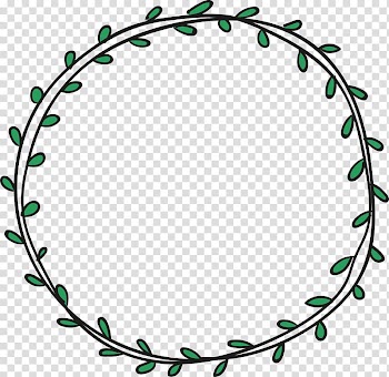 Green leafed plant frame illustration, Scalable Graphics, Green leaf border transparent background PNG clipart