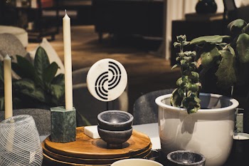 Green Leafed Plant in White Pot Beside White Candle