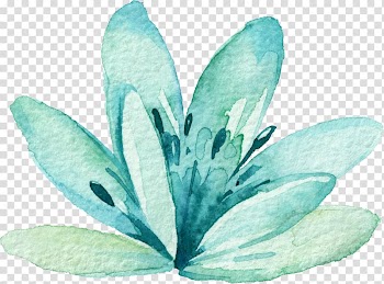 Green leafed plant , Watercolor: Flowers Watercolor painting, watercolour transparent background PNG clipart