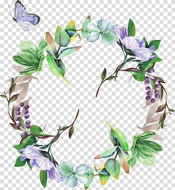 Green leafed wreath border, Green lace transparent background PNG clipart