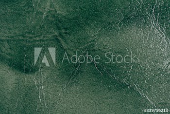 Green leather background