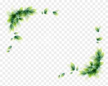 Green Leaves Border - Green Leaf Border Png