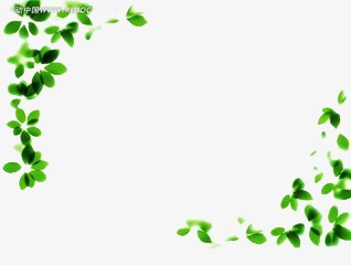 Green Leaves Frame Half, Frame Clipart, Simple, Creative PNG Image ...