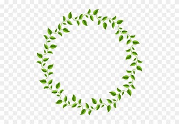 Green Leaves Plants Frames - Transparent Leaf Circle Border