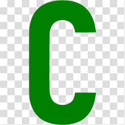 Green letter c icon - Free green letter icons