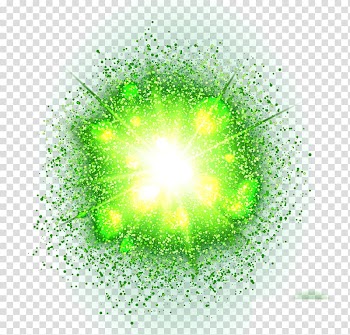 Green light effect round transparent background PNG clipart