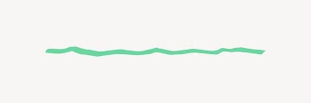 Green line collage element vector | Free Vector - rawpixel