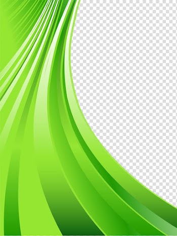 Green line curve transparent background PNG clipart