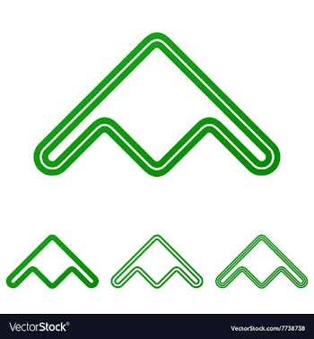 Green line product logo design set vector image