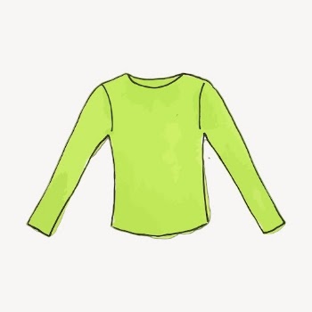 Green long sleeve shirt clipart, | Free PSD - rawpixel