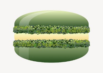 Green macaron collage element, dessert | Free PSD - rawpixel