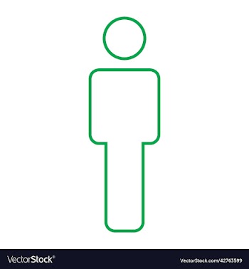 green man line art icon