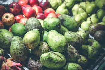 Green Mangoes and Red Apples