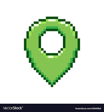 green map pin