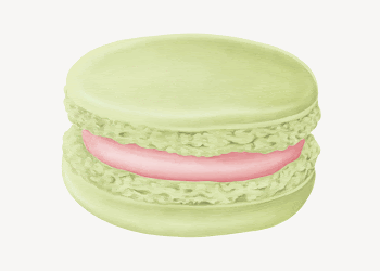 Green matcha macaroon, cute dessert | Free Photo Illustration - rawpixel