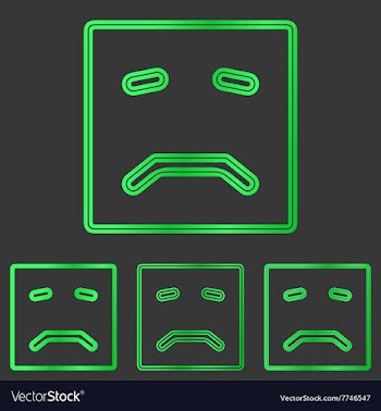 Green metal sadness logo design set vector image