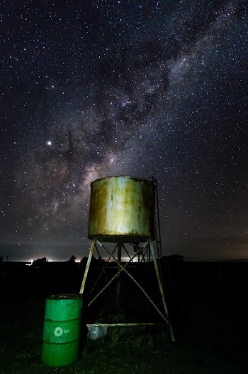Green Metal Tank And Drum 