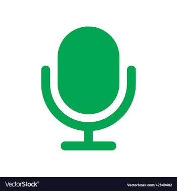 green microphone icon