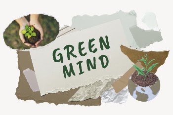 Green mind word typography, environment | Free Photo - rawpixel