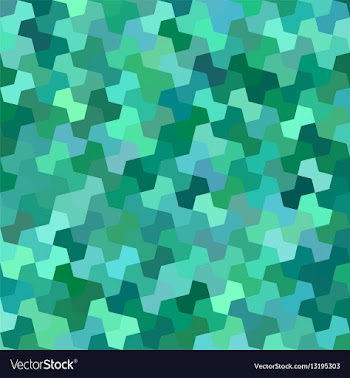 Green mosaic pattern background design vector image